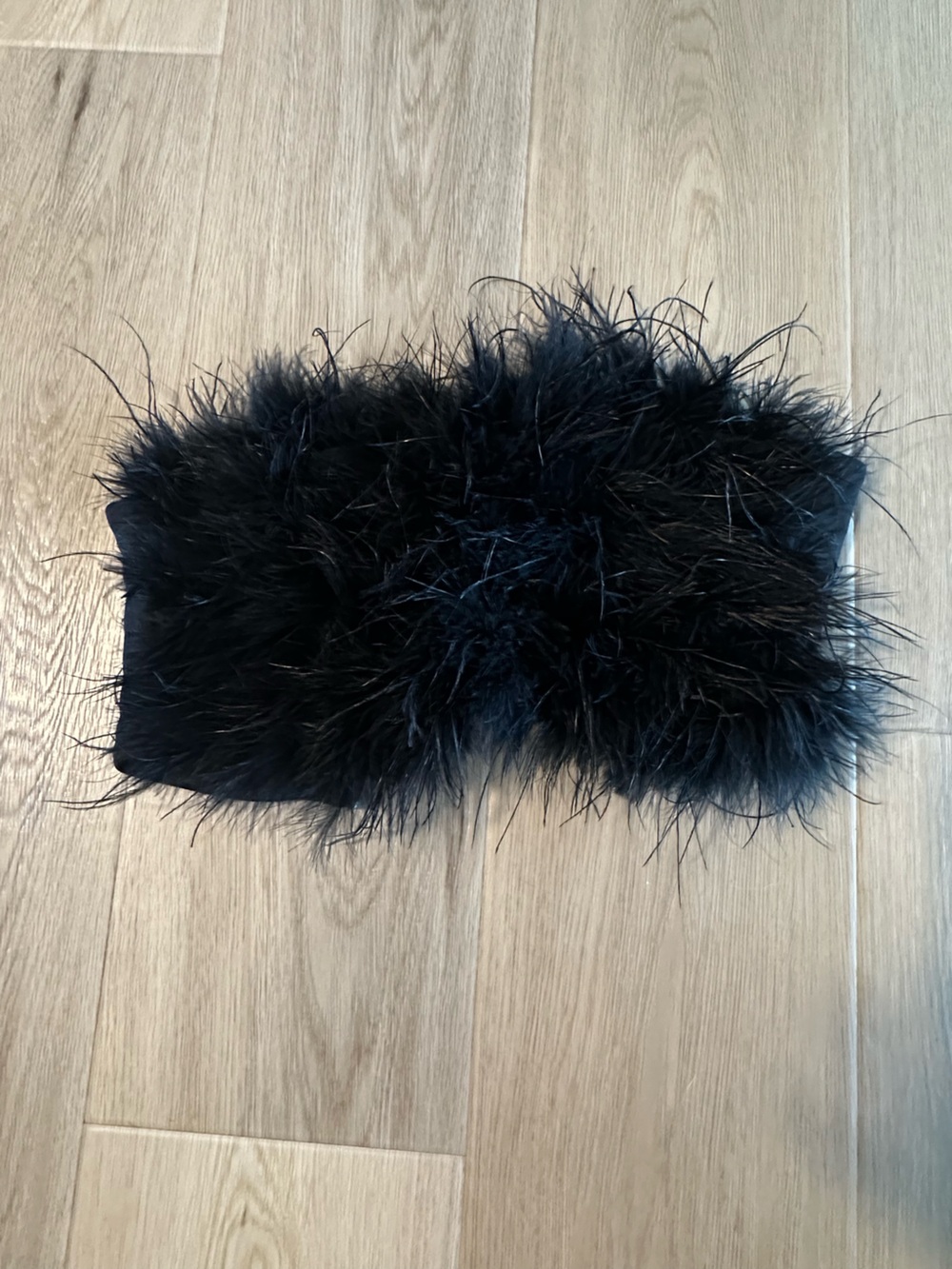 Feather crop top